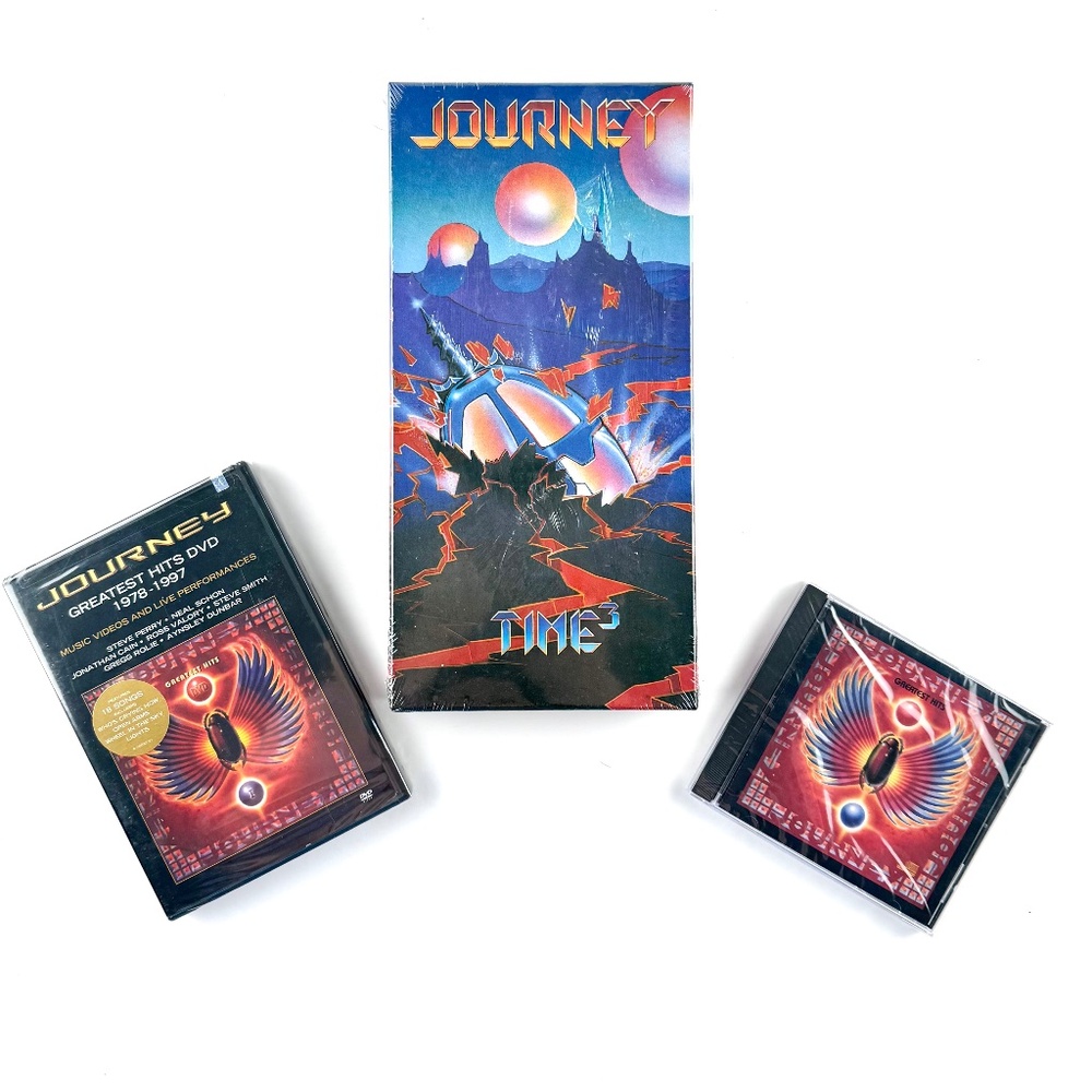 JOURNEY Time 3 Deluxe 3- CD Set 55 Songs 64 page Book Rare Photos Plus DVD&CD
